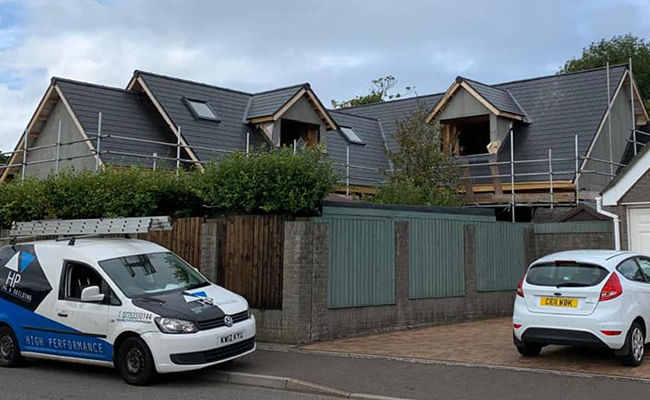 New build roofing job in Rhondda Cynon Taf
