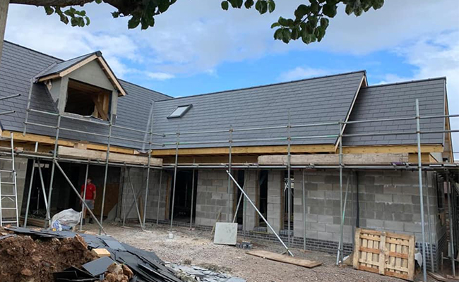 New build roofing job in Rhondda Cynon Taf